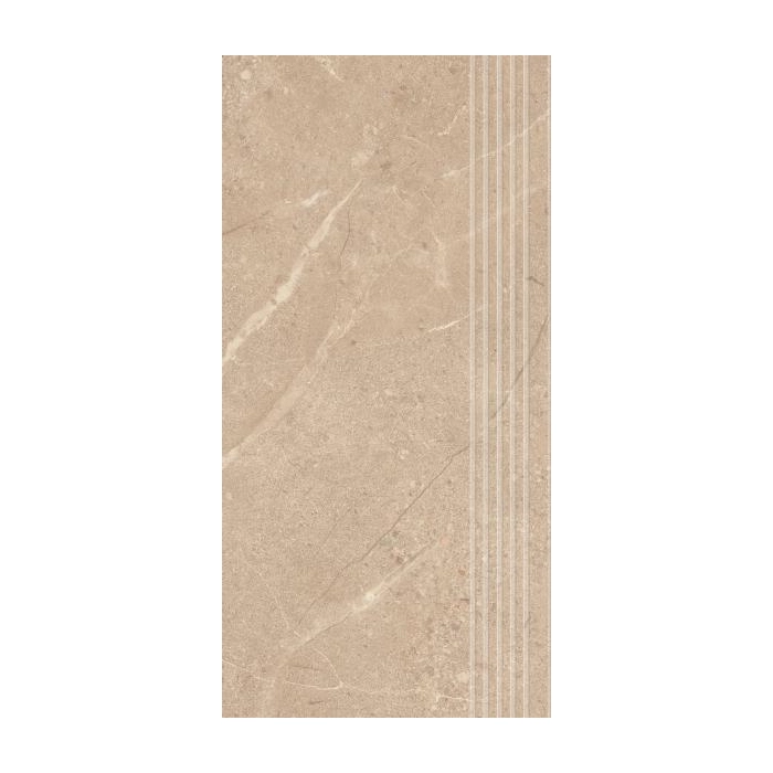 Sunnydust Beige Stopnica Prosta Nacinana Mat. 29,8x59,8 Paradyż