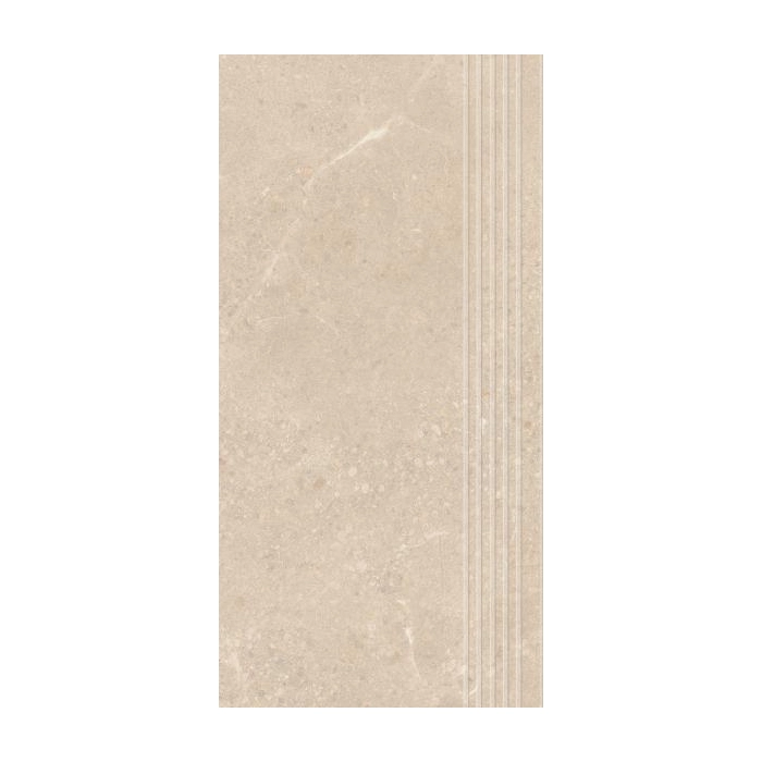 Sunnydust Light Beige Stopnica Prosta Nacinana Mat. 29,8x59,8 Paradyż