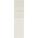 Płytka ścienna Groove white sugar 2 STR 29,8x7,8x1 Tubądzin