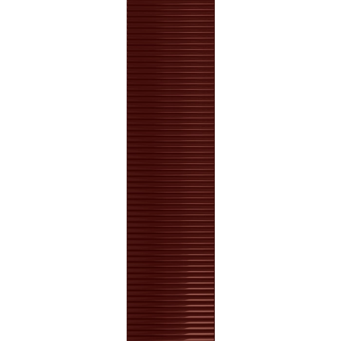 Płytka ścienna Groove burgundy 1 gloss STR 29,8x7,8x1 Tubądzin