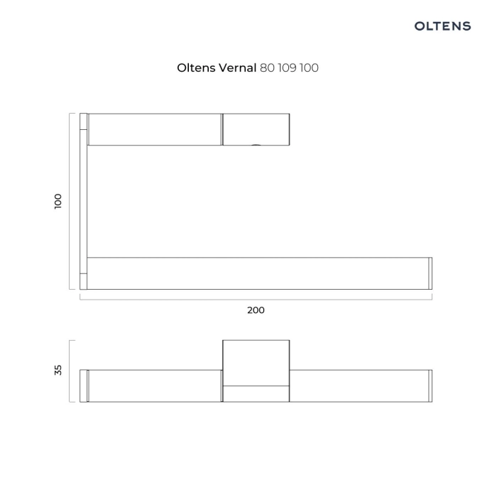 Vernal wieszak na ręcznik Chrom 80109100 Oltens