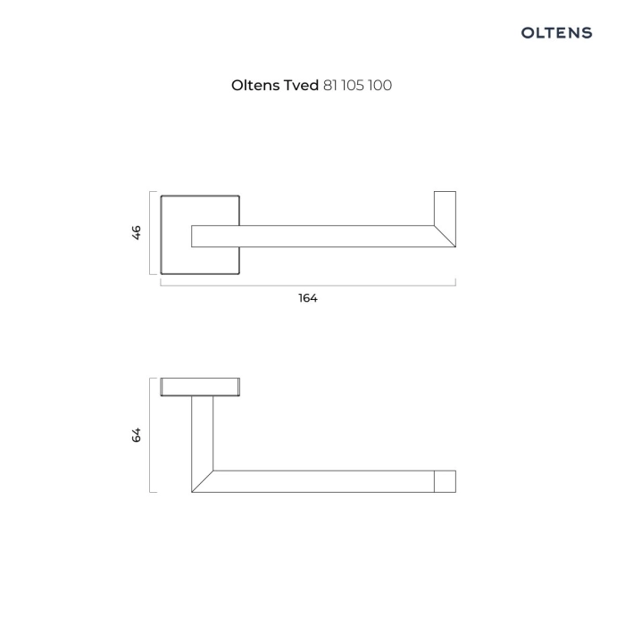 Tved uchwyt na papier toaletowy Chrom 81105100 Oltens