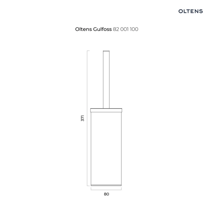 Gulfoss szczotka do WC stojąca Chrom 82001100 Oltens