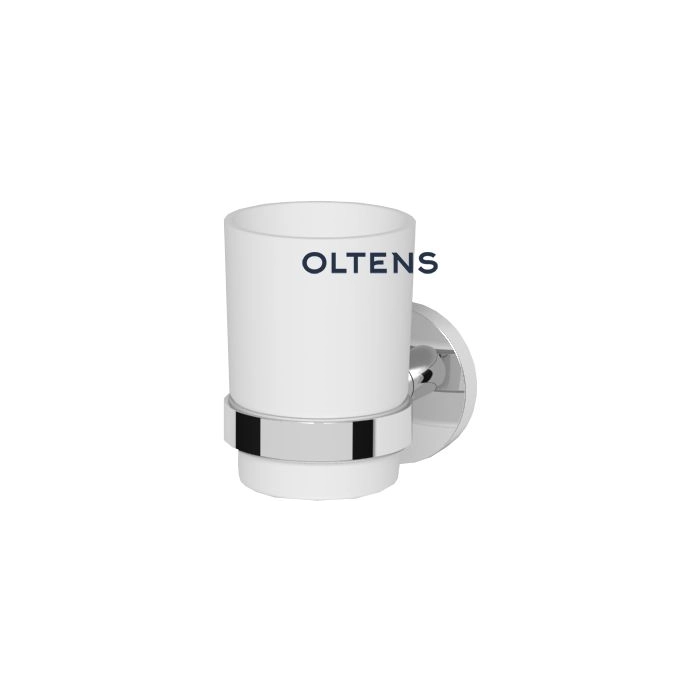 Gulfoss szklanka z uchwytem biała ceramika/Chrom 86101000 Oltens