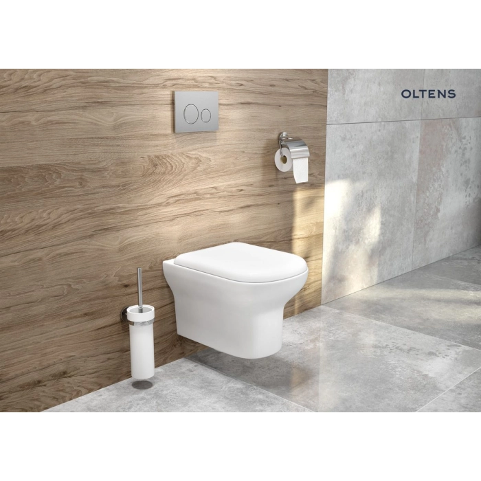 Gulfoss szczotka do WC wisząca z uchwytem biała ceramika/Chrom 82101000 Oltens