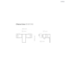Gota bateria prysznicowa ścienna Chrom 33001100 Oltens