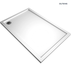 Superior brodzik prostokątny 120x80 cm akrylowy Biały 15003000 Oltens