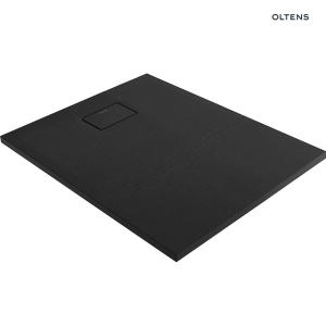 Bergytan brodzik prostokątny 100x80 cm RockSurface Czarny mat 15100300 Oltens