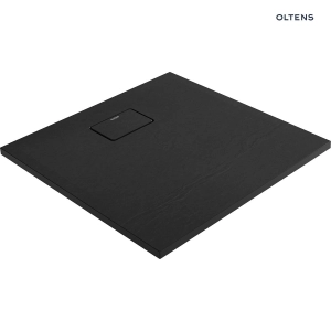 Bergytan brodzik kwadratowy 80x80 cm RockSurface Czarny mat 17100300 Oltens