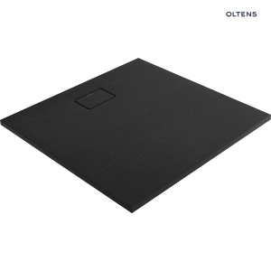 Bergytan brodzik kwadratowy 100x100 cm RockSurface Czarny mat 17102300 Oltens