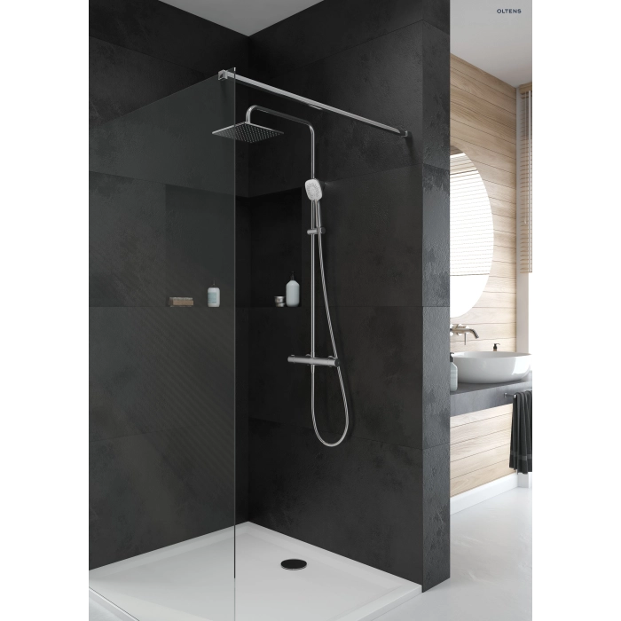 Superior brodzik kwadratowy 80x80 cm akrylowy Biały 17002000 Oltens