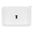 Lustra umywalka 60,5x35 cm nablatowa prostokątna z powłoką SmartClean biała 40806000 Oltens