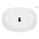 Hamnes umywalka 60x42,5 cm nablatowa owalna z powłoką SmartClean biała 40815000 Oltens