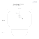Solvig umywalka 51x34 cm nablatowa owalna z powłoką SmartClean biała 40822000 Oltens