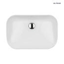 Solvig umywalka 51x34 cm nablatowa owalna z powłoką SmartClean biała 40822000 Oltens