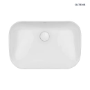 Solvig umywalka 51x34 cm nablatowa owalna z powłoką SmartClean biała 40822000 Oltens