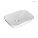 Solvig umywalka 51x34 cm nablatowa owalna z powłoką SmartClean biała 40822000 Oltens