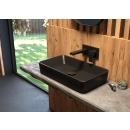 Forde umywalka 51x40,5 cm nablatowa prostokątna z powłoką SmartClean Czarny mat 40803300 Oltens