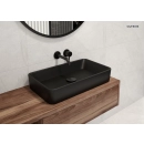 Forde umywalka 51x40,5 cm nablatowa prostokątna z powłoką SmartClean Czarny mat 40803300 Oltens
