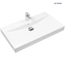 Hofsa umywalka 80x46 cm nablatowa z powłoką SmartClean biała 41806000 Oltens