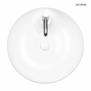 Lysake umywalka 48,5 cm nablatowa okrągła z powłoką SmartClean biała 41807000 Oltens