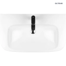 Gulfoss umywalka 80x46 cm nablatowa częściowo wpuszczana z powłoką SmartClean biała 41902000 Oltens