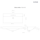 Hofsa umywalka 80x46 cm nablatowa z powłoką SmartClean biała 41806000 Oltens