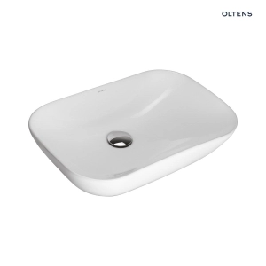 Solvig umywalka 51x34 cm nablatowa owalna z powłoką SmartClean biała 40822000 Oltens