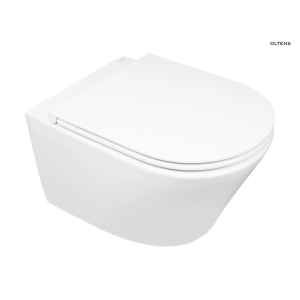 Zestaw Jog miska WC wisząca PureRim z powłoką SmartClean z deską wolnoopadającą Slim 42505000 Oltens