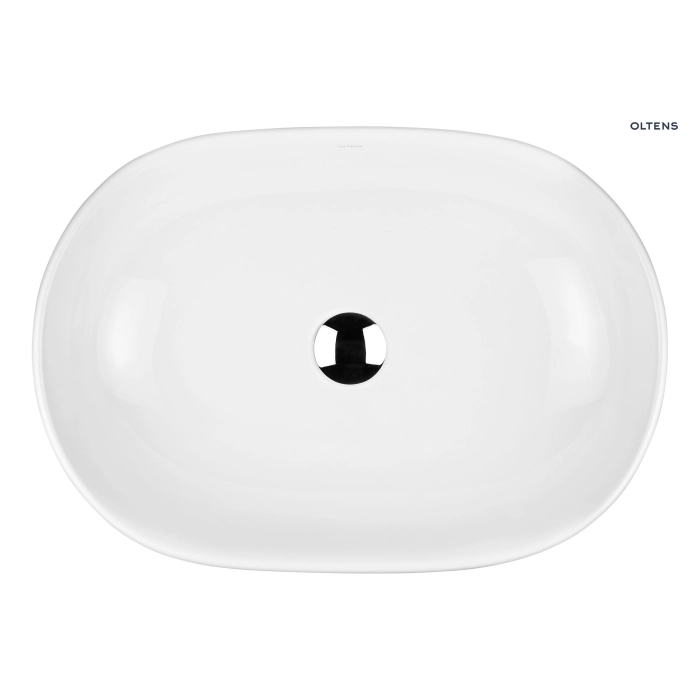 Hamnes umywalka 60x42,5 cm nablatowa owalna z powłoką SmartClean biała 40815000 Oltens
