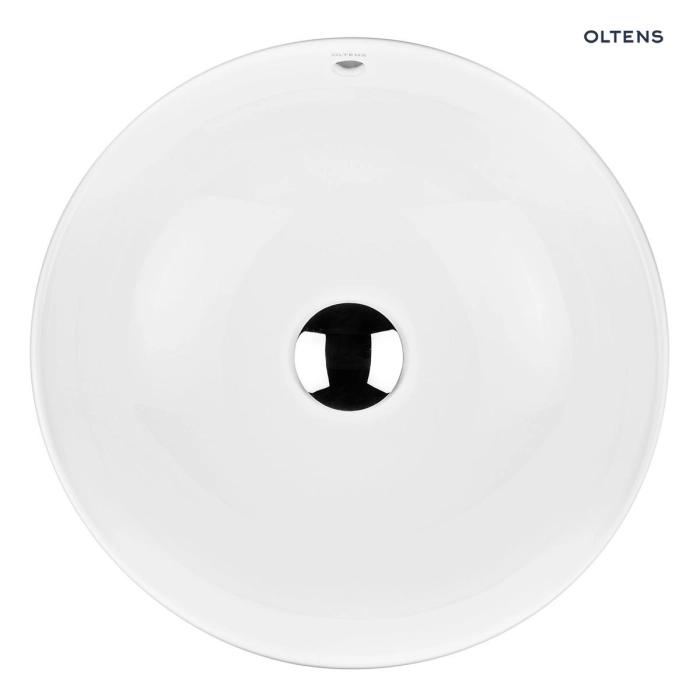 Fana umywalka 42 cm nablatowa okrągła z powłoką SmartClean biała 40812000 Oltens