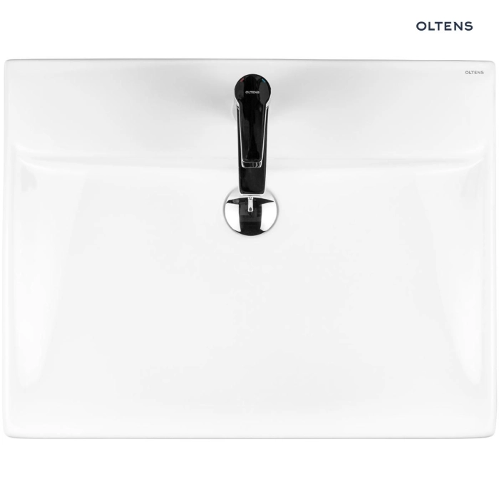 Hofsa umywalka 60x46 cm nablatowa z powłoką SmartClean biała 41805000 Oltens