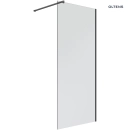 Bo ścianka prysznicowa Walk-In 100 cm profil Czarny mat 22002300 Oltens