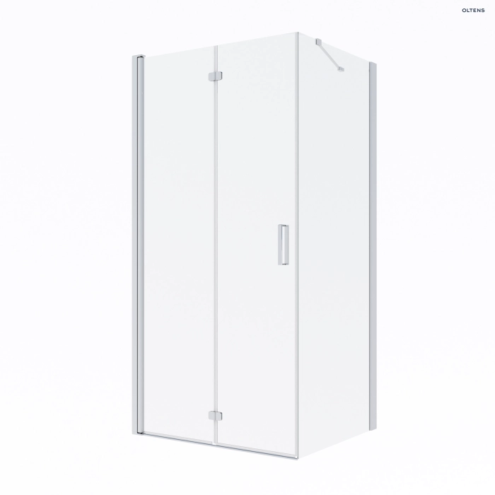 Trana kabina prysznicowa 100x80 cm prostokątna drzwi ze ścianką 20200100 Oltens
