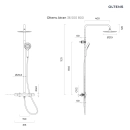 Atran zestaw prysznicowy termostatyczny z deszczownicą okrągłą Złoty połysk 36500800 Oltens