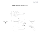 Driva EasyClick (S) słuchawka prysznicowa Chrom/Biały 37102110 Oltens