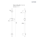 Alling 90 drążek prysznicowy 90 cm Chrom 37301100 Oltens