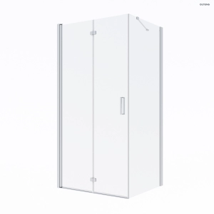 Trana kabina prysznicowa 90x80 cm prostokątna drzwi ze ścianką 20206100 Oltens