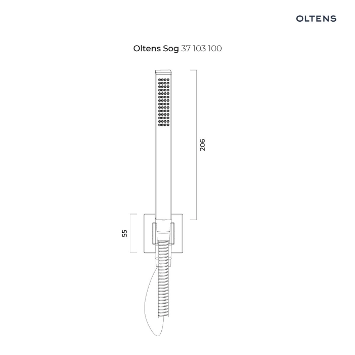 Sog słuchawka prysznicowa Chrom 37103100 Oltens