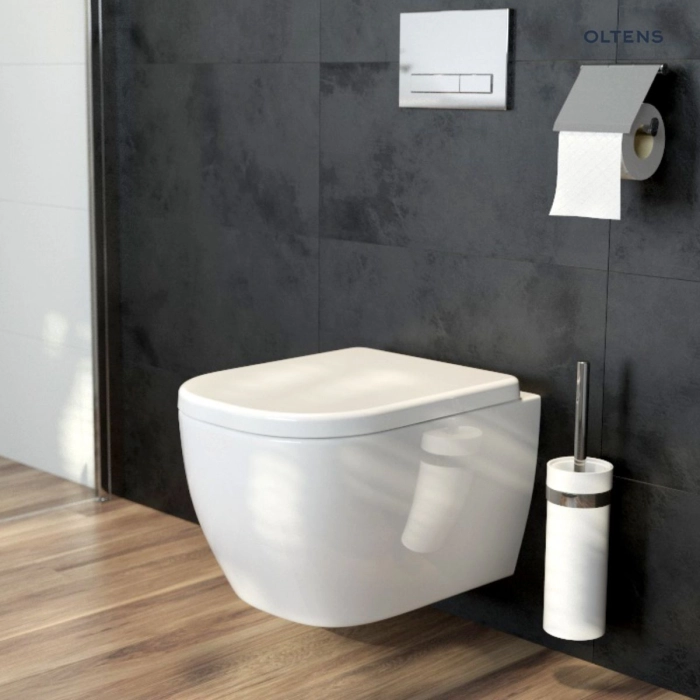 Vernal miska WC wisząca PureRim z powłoką SmartClean biała 42502000 Oltens