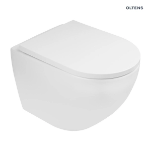 Zestaw Hamnes miska WC wisząca PureRim z powłoką SmartClean z deską wolnoopadającą 42514000 Oltens