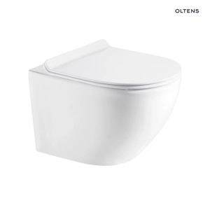 Zestaw Hamnes miska WC wisząca PureRim z deską wolnoopadającą Slim 42012000 Oltens