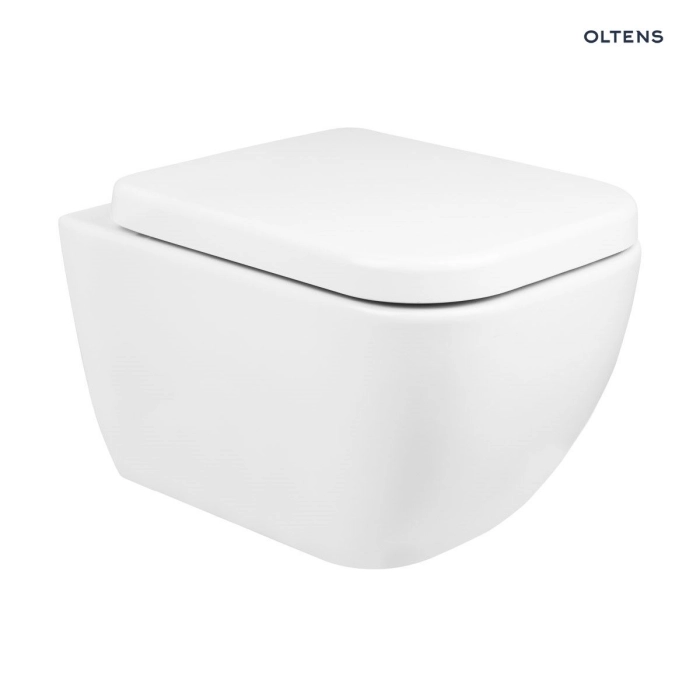 Vernal miska WC wisząca PureRim z powłoką SmartClean biała 42502000 Oltens