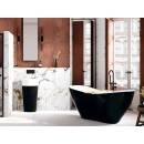 VIYA BLACK&WHITE wanna wolnostojąca 160x70 (korek chrom) WMD-160-VWC Besco