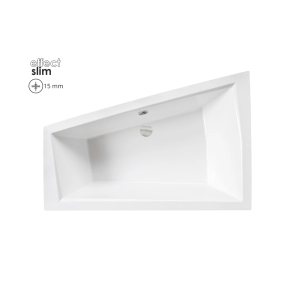 INTIMA DUO SLIM wanna asymetryczna  170x125 lewa WAID-170-SL Besco