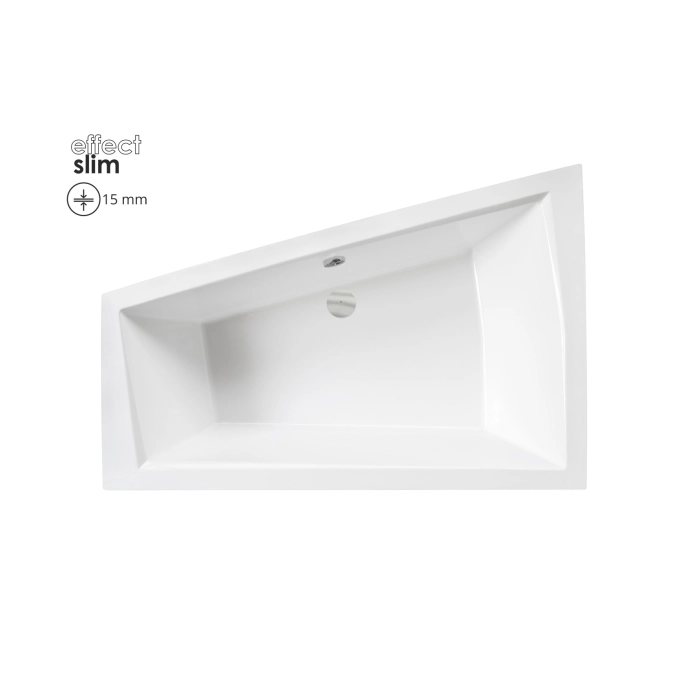 INTIMA DUO SLIM wanna asymetryczna  180x125 lewa WAID-180-SL Besco