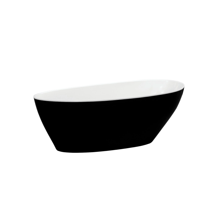 GOYA BLACK&WHITE wanna wolnostojąca 160x70 (korek czarny) WMD-160-GWB Besco