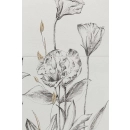 Obraz gresowy element 4 Velo bianco flowers 119,8x59,8x0,8 Tubądzin