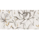 Domino Obraz gresowy element 2 Velo bianco flowers 119,8x59,8x0,8 Tubądzin