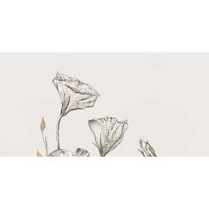 Obraz gresowy element 4 Velo bianco flowers 119,8x59,8x0,8 Tubądzin